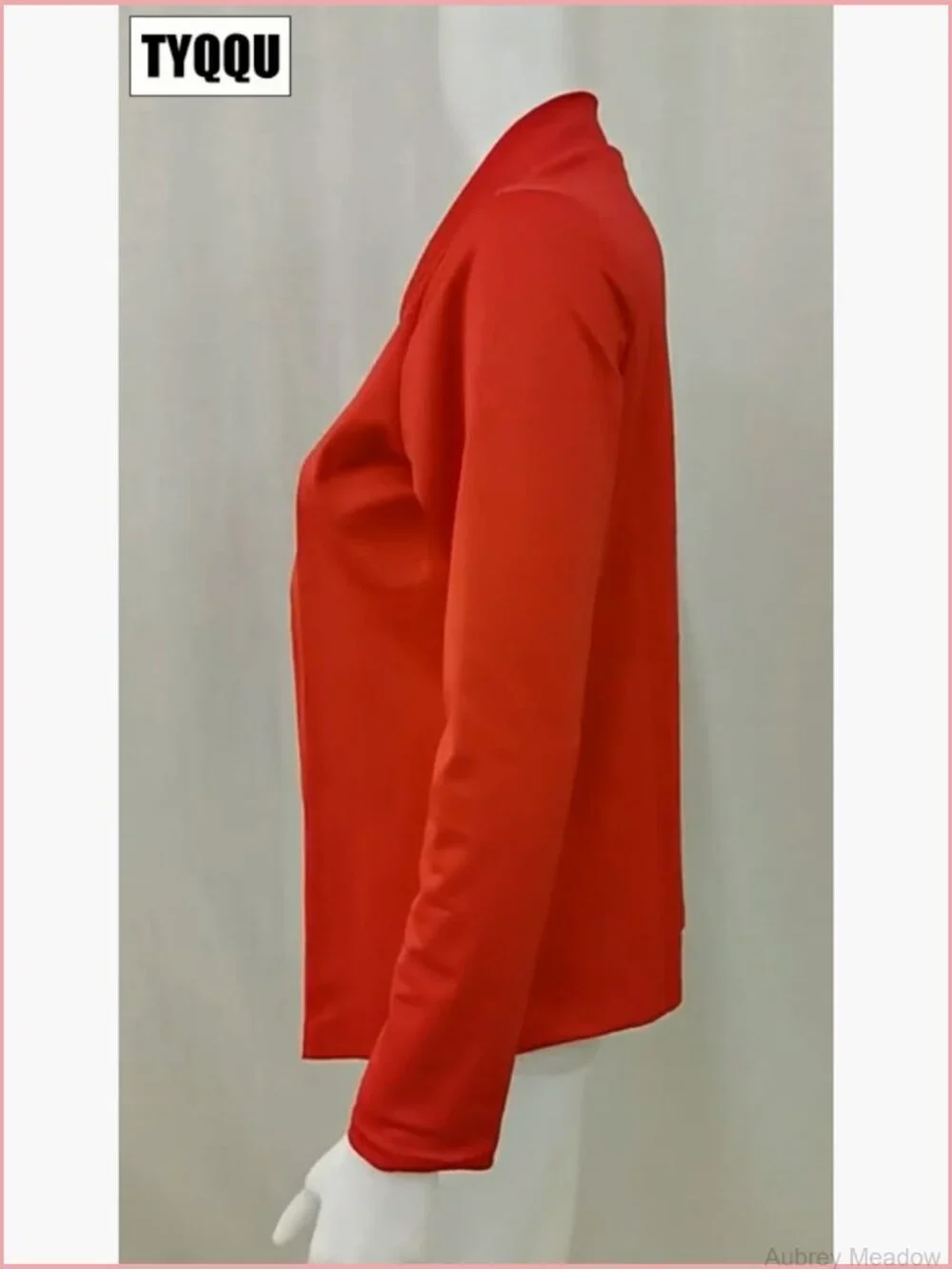 Casual Lapel Long Sleeve Blazer Open Front Work Office Jacket Solid Slim